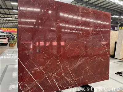 Rosso Fiorentino Quartzite Luxury Wouj wòch